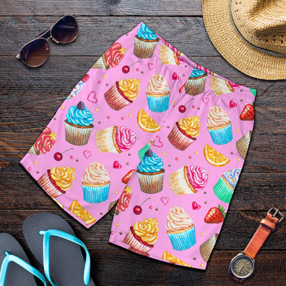Cupcake Pattern Print Design CP05 Mens Shorts
