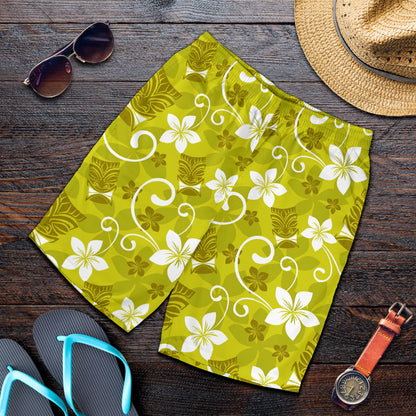 Hawaiian Themed Pattern Print Design H019 Mens Shorts