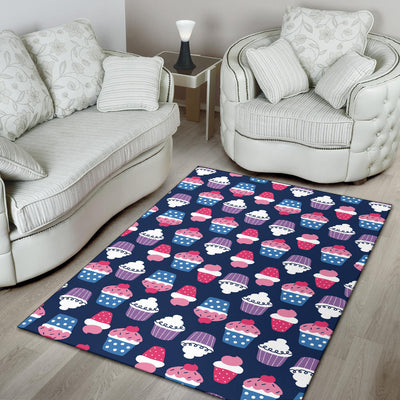 Cupcake Pattern Print Design CP04 Area Rugs