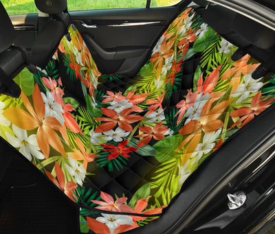 Amaryllis Pattern Print Design AL07 Rear Dog  Seat Cover