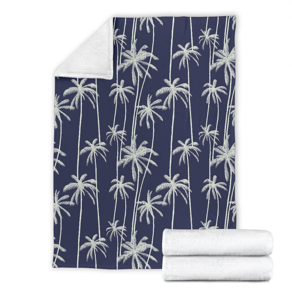 Palm Tree Pattern Print Design PT06 Fleece Blanket