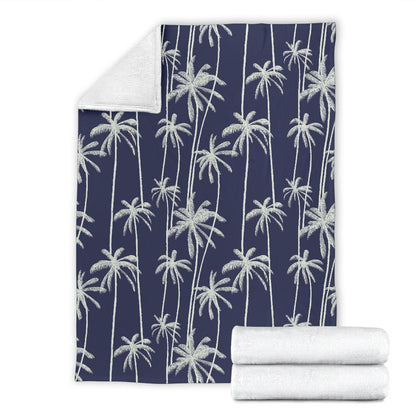 Palm Tree Pattern Print Design PT06 Fleece Blanket