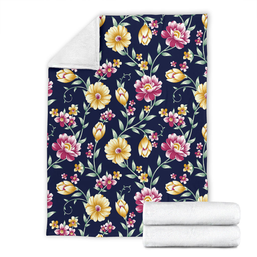 Gerberas Pattern Print Design GB03 Fleece Blanket