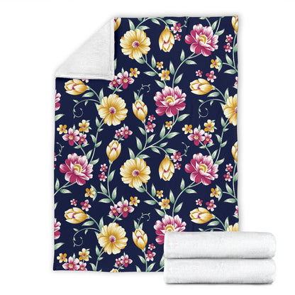 Gerberas Pattern Print Design GB03 Fleece Blanket