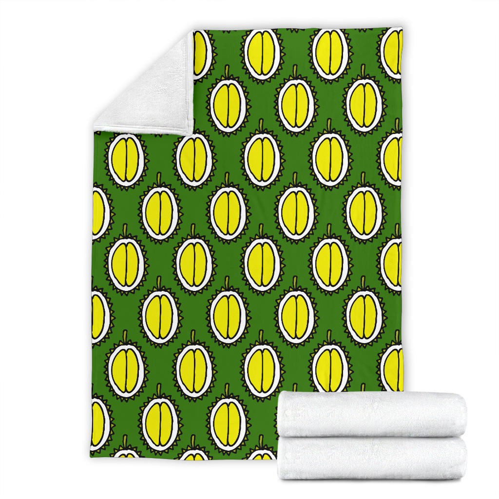 Durian Pattern Print Design DR01 Fleece Blanket
