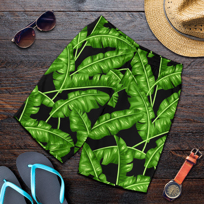 Banana Leaf Pattern Print Design BL01 Mens Shorts
