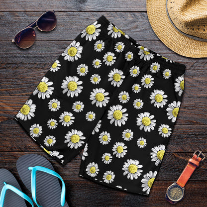 Daisy Pattern Print Design DS01 Mens Shorts