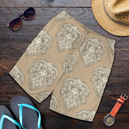 Pekingese Pattern Print Design A01 Mens Shorts