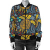 Sea Turtle Pattern Print Design T03 Women Bomber Jacket