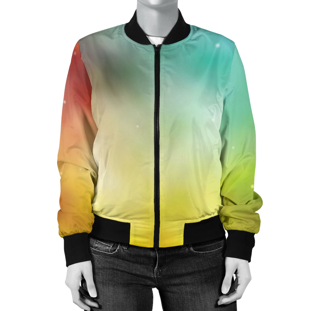 Nebula Pattern Print Design A04 Women's Bomber Jacket