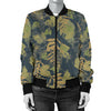 Camouflage Tropical Pattern Print Design 04 Women's Bomber Jacket