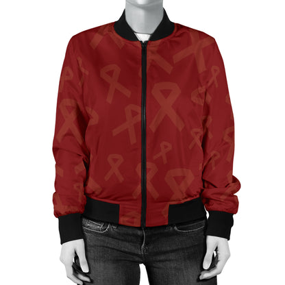 Multiple myeloma Pattern Print Design A02 Women's Bomber Jacket