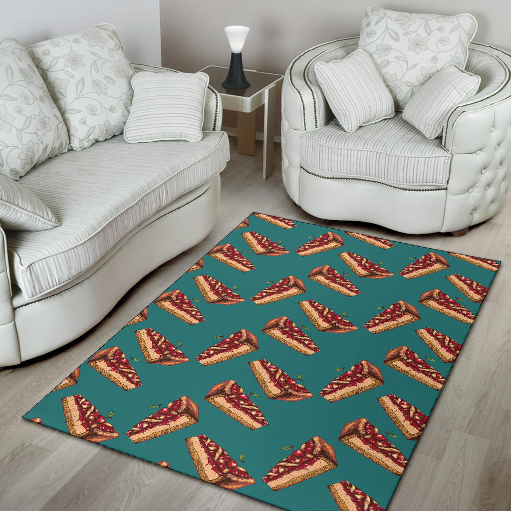 Cheesecake Cherry Pattern Print Design CK03 Area Rugs