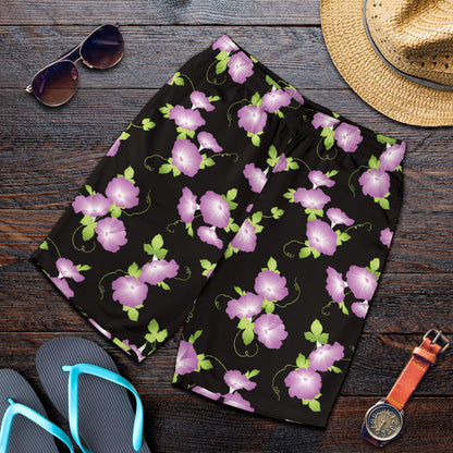 Morning Glory Pattern Print Design MG02 Mens Shorts