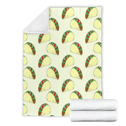 Taco Pattern Print Design TC05 Fleece Blanket