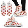 Apple Pattern Print Design AP01 Sneakers White Bottom Shoes