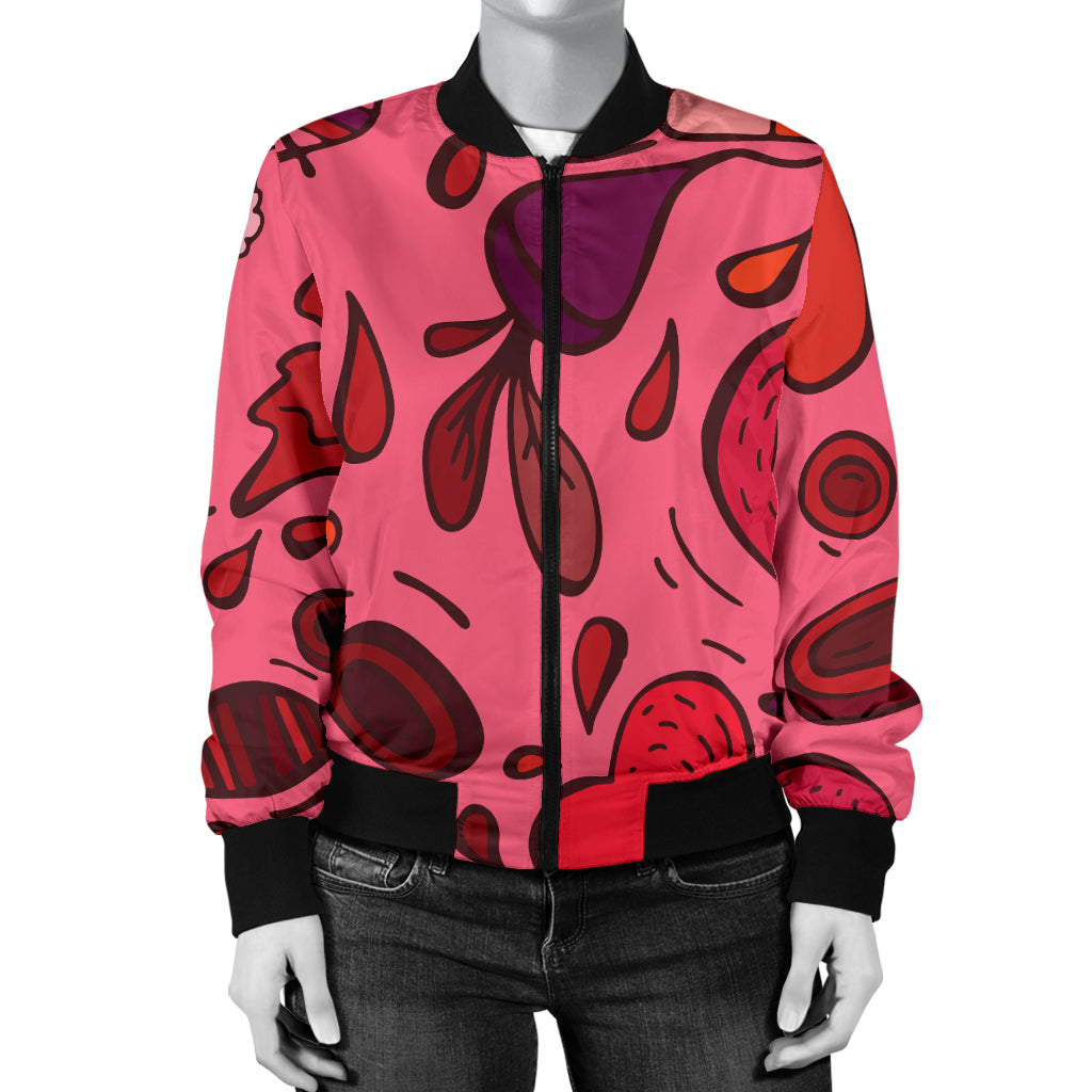 Phlebotomist Pattern Print Design A01 Women's Bomber Jacket