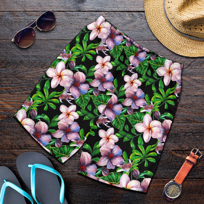 Plumeria Pattern Print Design PM01 Mens Shorts