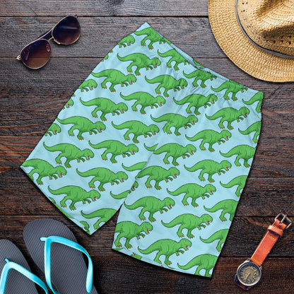 T Rex Pattern Print Design A01 Mens Shorts