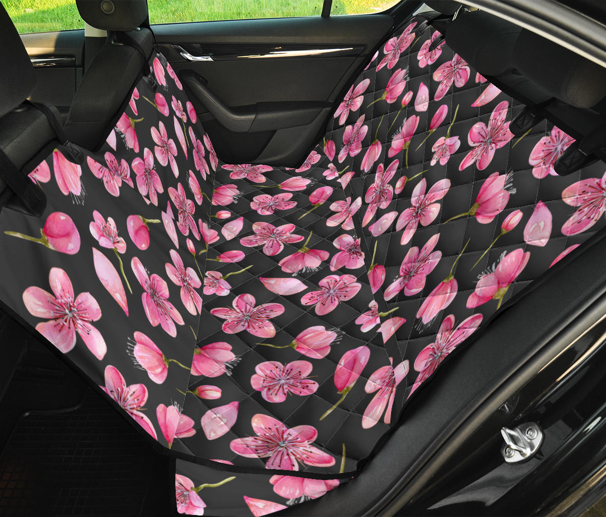 Apple Blossom Pattern Print Design AB03 Rear Dog  Seat Cover