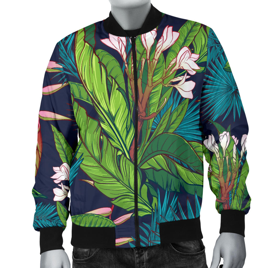 Rainforest Pattern Print Design RF01 Men Bomber Jacket