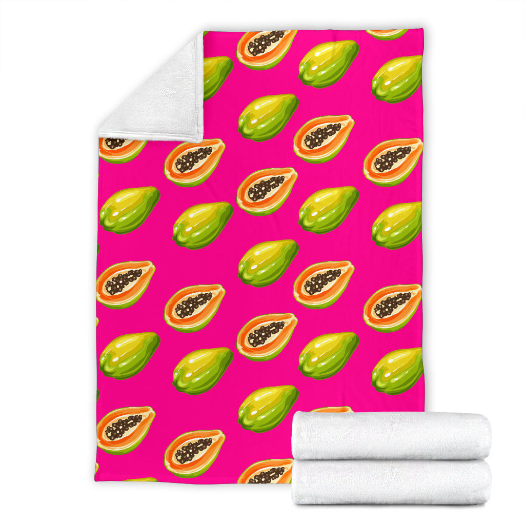 Papaya Pattern Print Design PP02 Fleece Blanket