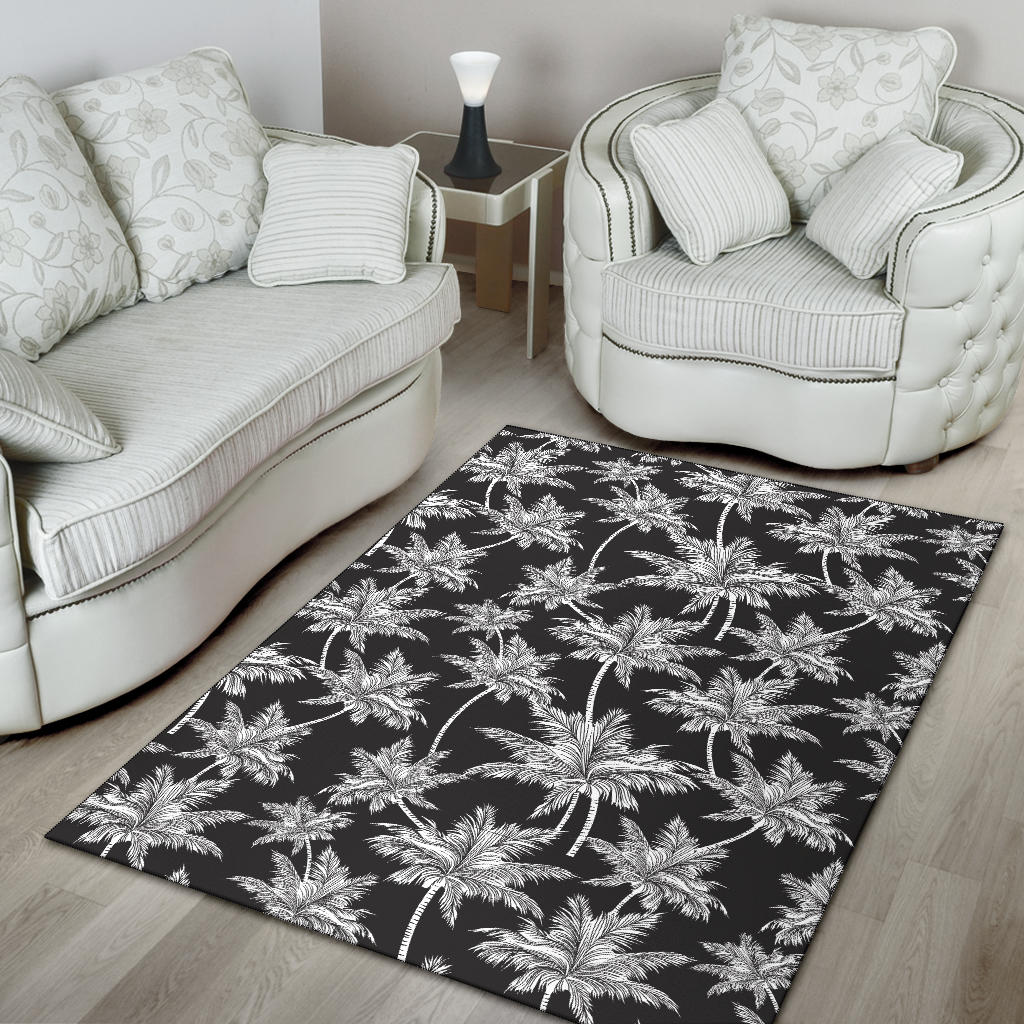 Palm Tree Pattern Print Design PT03 Area Rugs
