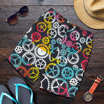 Mechanic Pattern Print Design 02 Mens Shorts