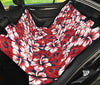 Red Hibiscus Pattern Print Design HB01 Rear Dog  Seat Cover