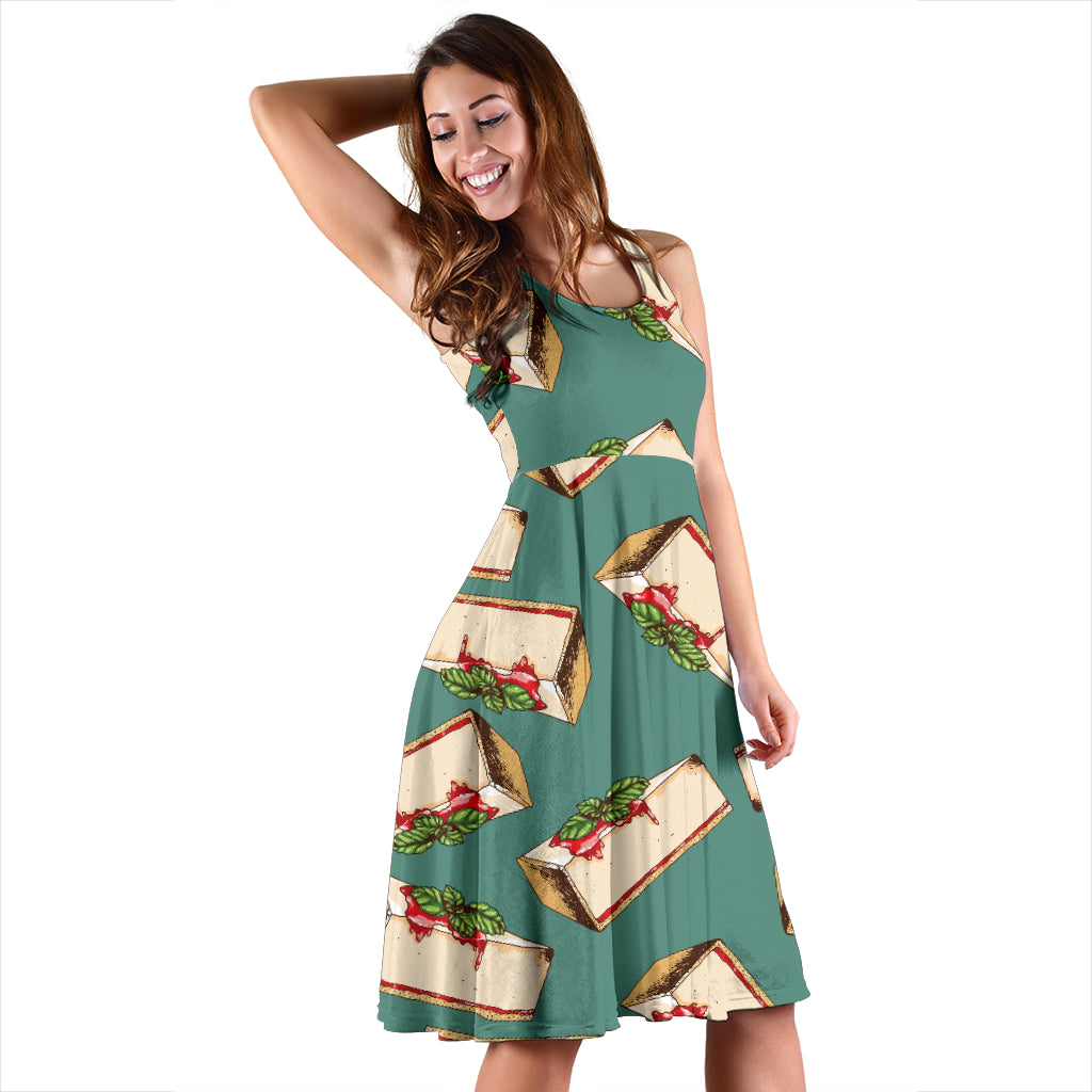 Cheesecake Pattern Print Design CK02 Midi Dress