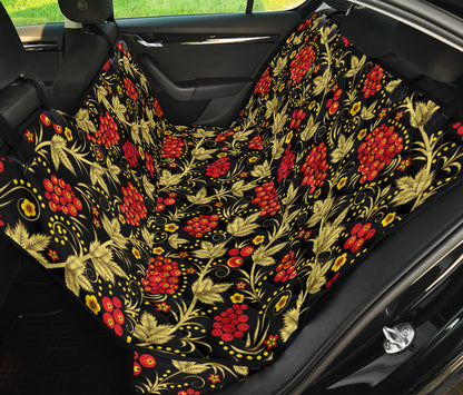 Cranberry Pattern Print Design CB02 Rear Dog  Seat Cover