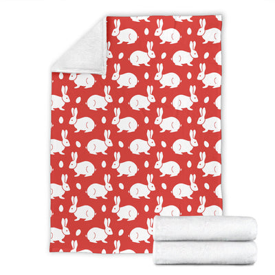 Rabbit Pattern Print Design RB017 Fleece Blanket