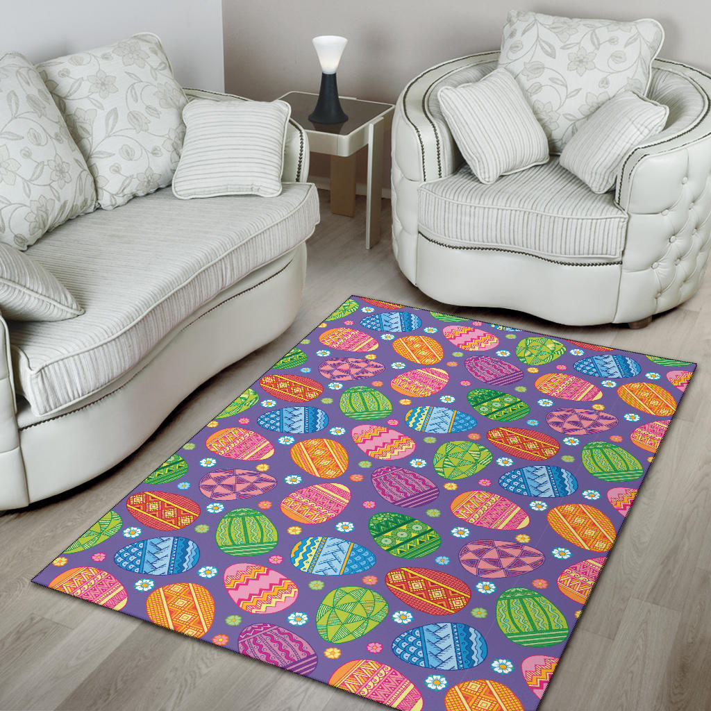 Easter Eggs Pattern Print Design RB010 Area Rugs