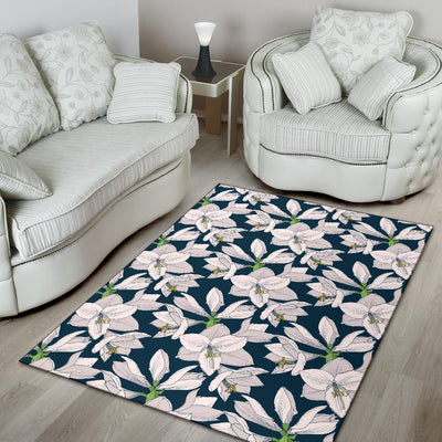 Amaryllis Pattern Print Design AL02 Area Rugs