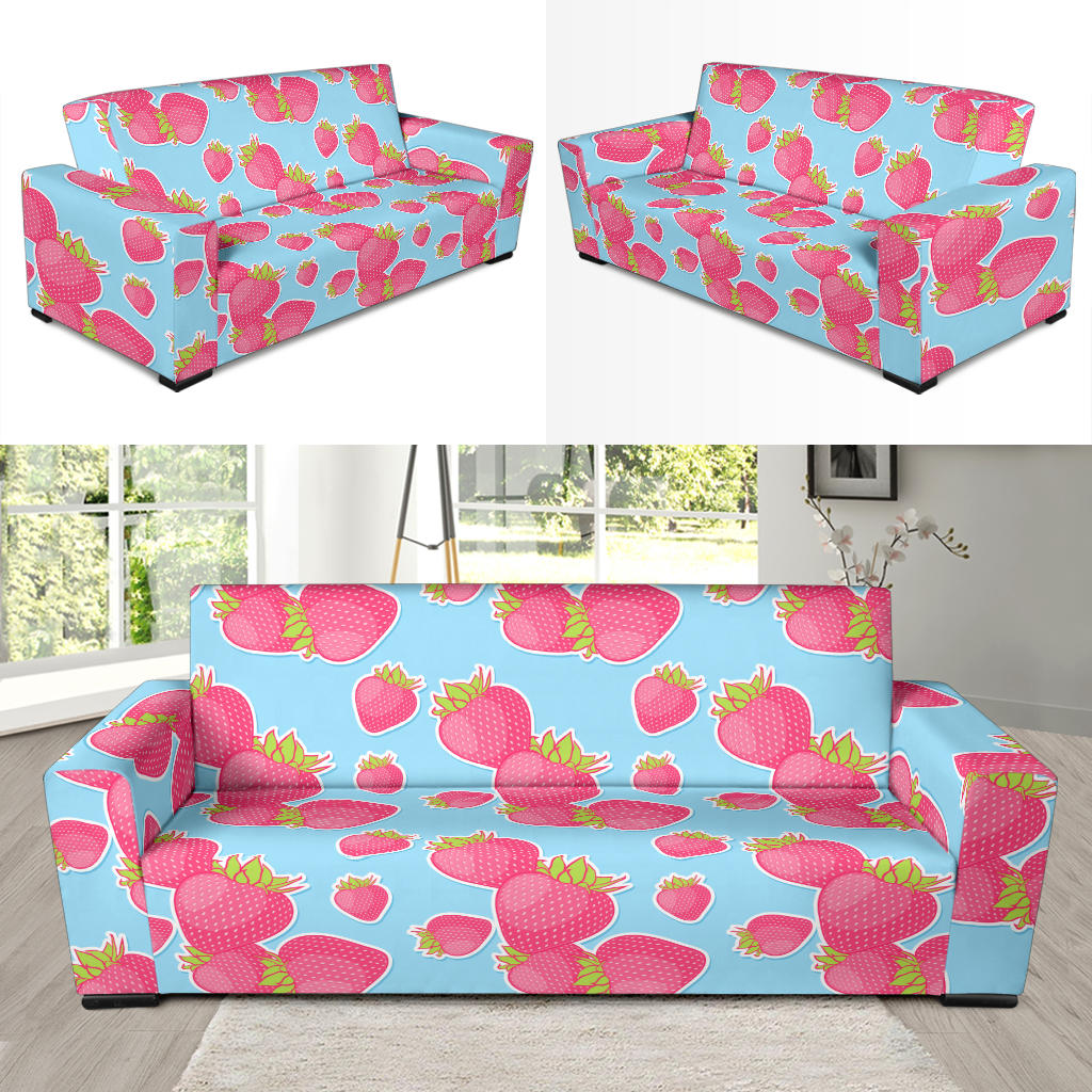 Strawberry Pattern Print Design SB04 Sofa Slipcover