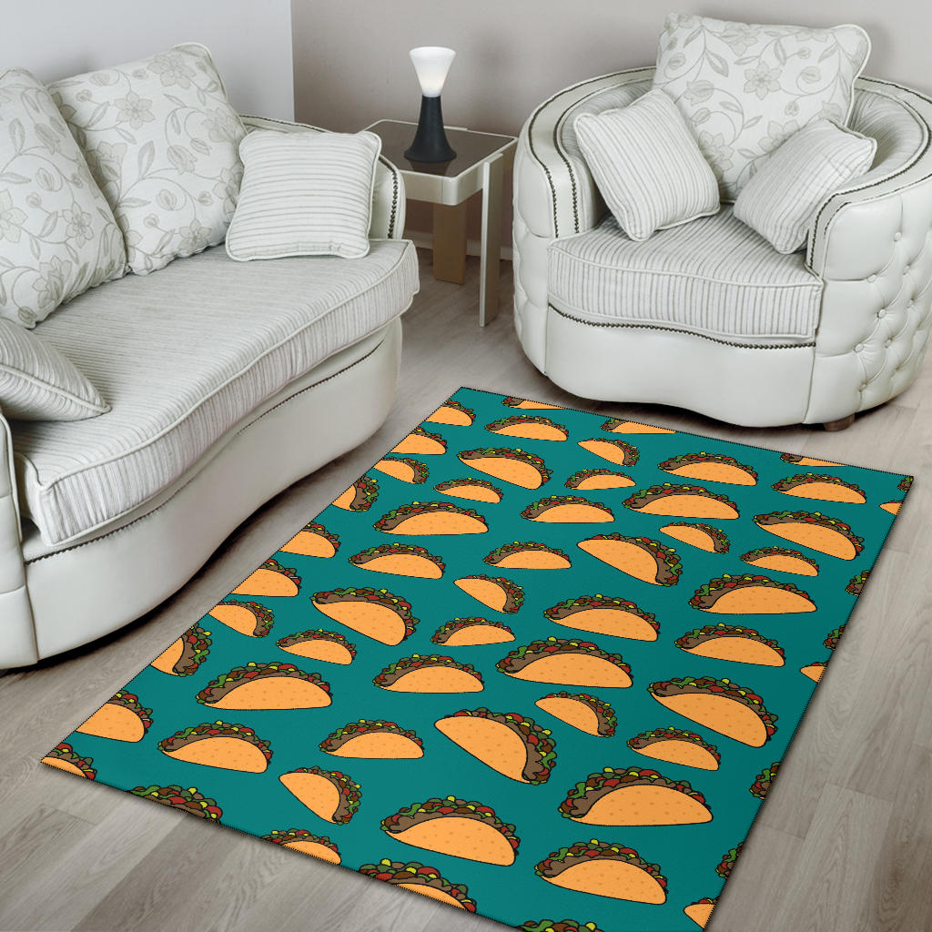 Taco Pattern Print Design TC07 Area Rugs