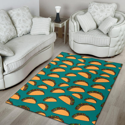 Taco Pattern Print Design TC07 Area Rugs