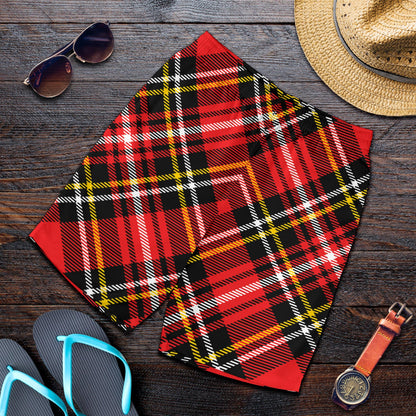 Plaid Red Pattern Print Design A03 Mens Shorts