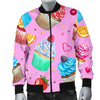 Cupcake Pattern Print Design CP05 Men Bomber Jacket