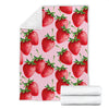 Strawberry Pattern Print Design SB03 Fleece Blanket