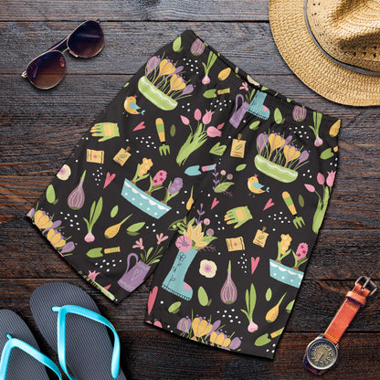 Gardening Pattern Print Design G03 Mens Shorts