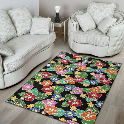 Hawaiian Themed Pattern Print Design H010 Area Rugs