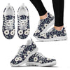 Anemone Pattern Print Design AM01 Sneakers White Bottom Shoes