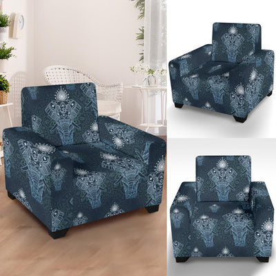 Elephant Mandala Armchair Slipcover