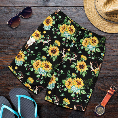 Sunflower Pattern Print Design SF08 Mens Shorts