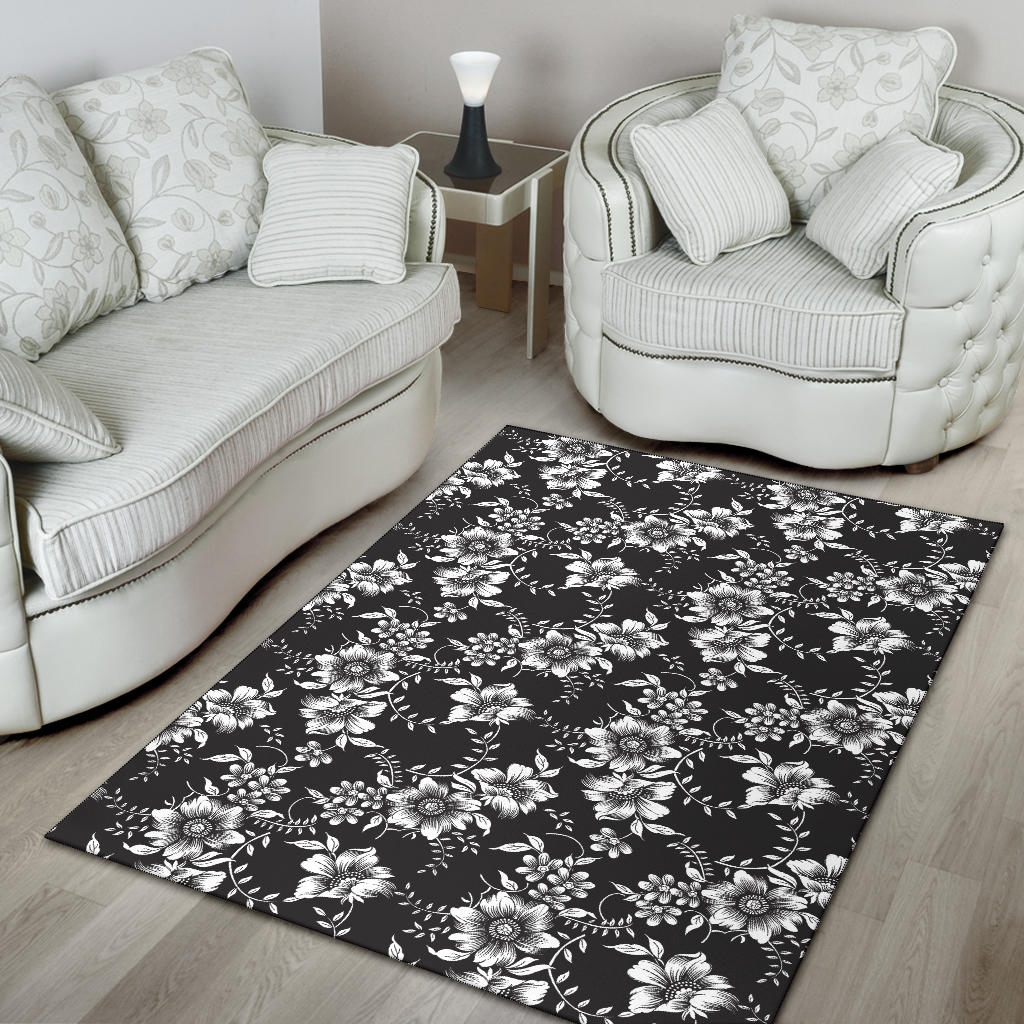 Gerberas Pattern Print Design GB02 Area Rugs