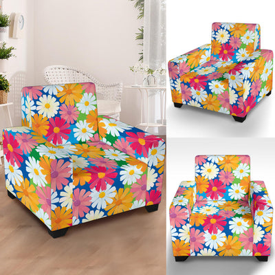 Daisy Pattern Print Design DS05 Armchair Slipcover