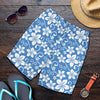 Hibiscus Pattern Print Design HB09 Mens Shorts