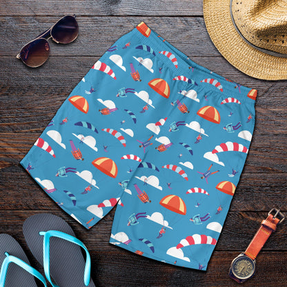 Skydiving Pattern Print Design 03 Mens Shorts