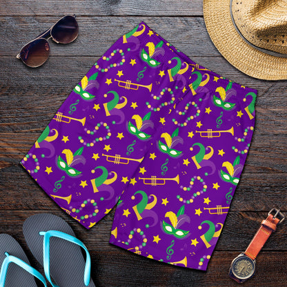 Mardi Gras Pattern Print Design 06 Mens Shorts